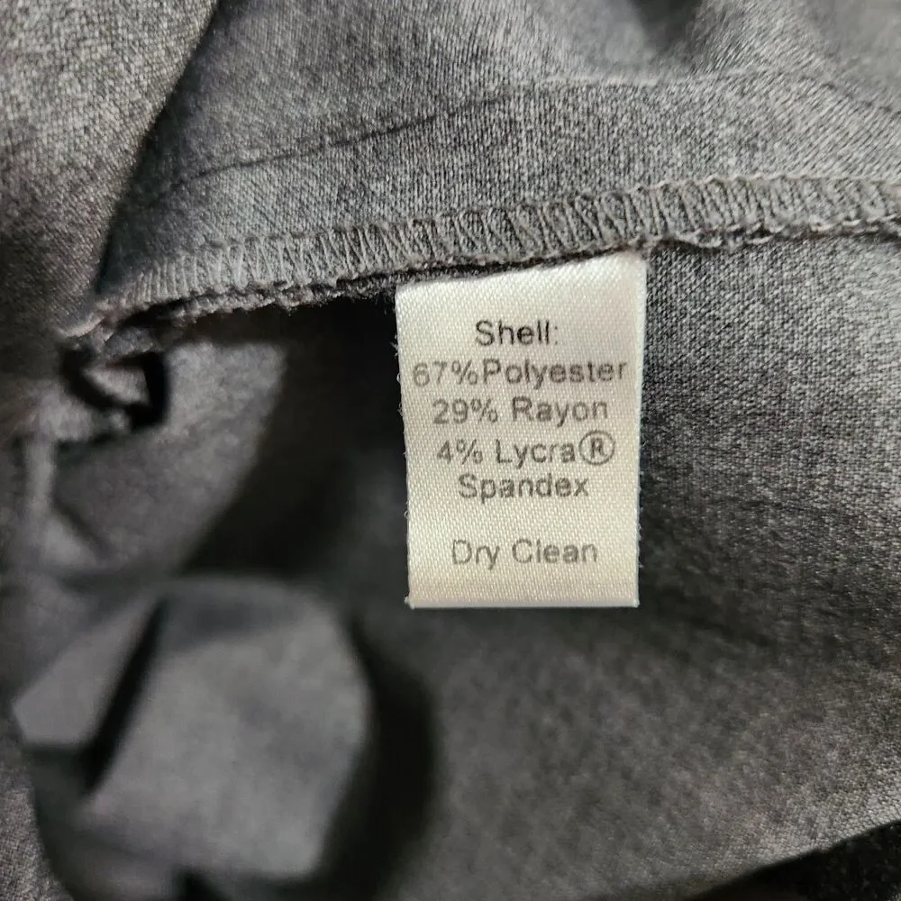 Ann Taylor LOFT Dress Pants Women 4 Gray Ann Mid Rise Straight Leg